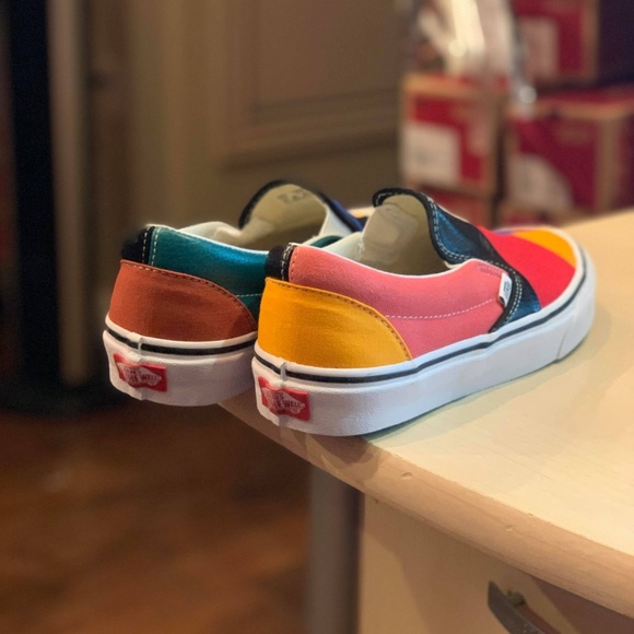 Vans Classic Slip On Patchwork Men's Skate Shoes - Picture 5 of 8